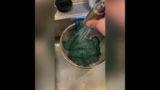 Using Rit color remover to strip the dye from clothing- upcycling clothing.