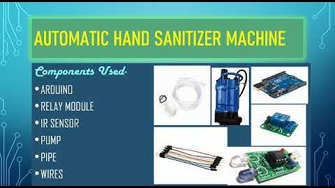 Automatic hand sanitizer machine|Sandeep ROBOTS