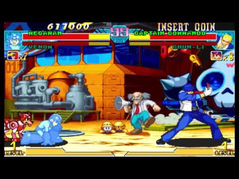 Marvel vs Capcom 1 ( Arcade ) - Megaman / Venom Playthrough ( July 1, 2017 )