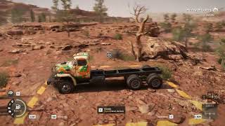 Recovering Truck in Rough off road I Expeditions A Mudrunner Game