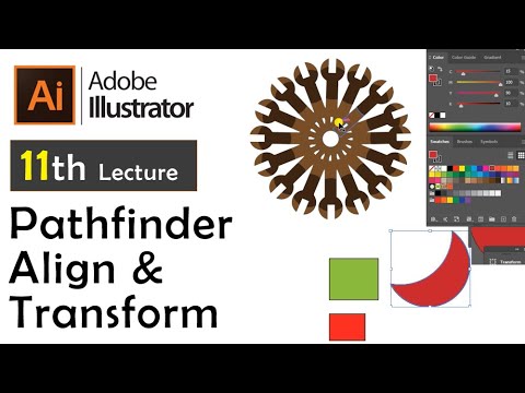 Alignment Pathifnder illustrator 11th Lecture , Pathfinder . Align , Transform - YouTube