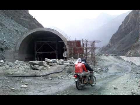 Gilgit to Hunza Valley , constrution mini tunnel ,...