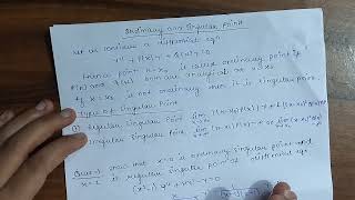 Series Solutions (Power Series, Ordinary and Singular Points and related Questions)