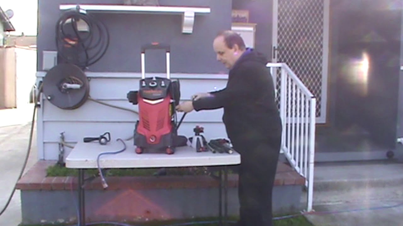 DEMONSTRATION OF AN ELECTRIC PRESSURE WASHER YouTube