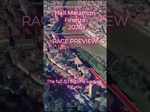 Video Half Marathon Firenze 2026: Official 3D Course Preview