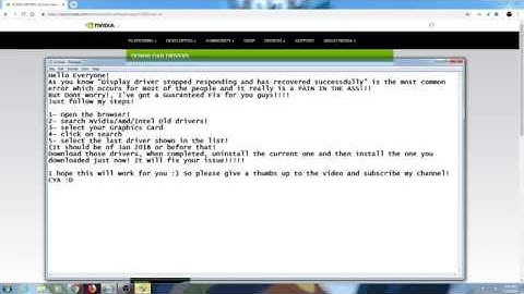 (Guaranteed Fix) Display Driver Stopped Responding and has successfully recovered (Solved!!)