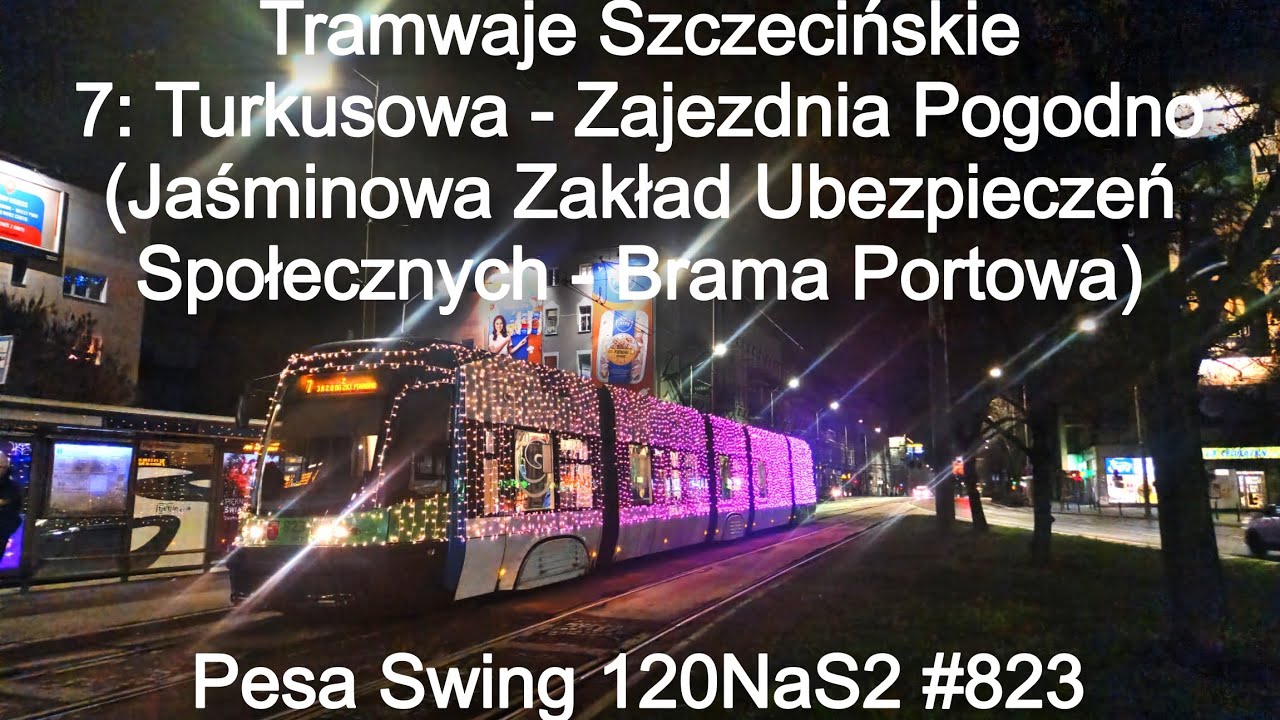 Tramwaje Szczecińskie - Pesa Swing 120NaS2 #823, Linia 7