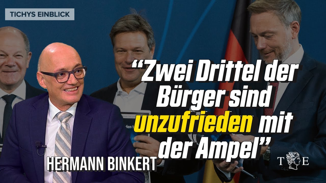 Zwei Drittel der Bürger sind unzufrieden mit der Ampel - Hermann Binkert im Tichys Einblick Talk