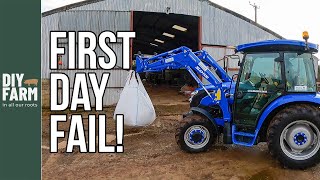 FIRST JOB FOR NEW TRACTOR GOES WRONG! - DIY Farm Update