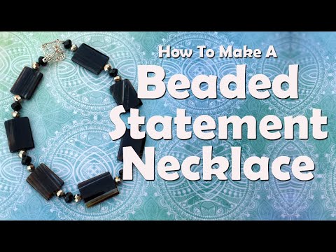How To Make A Beaded Statement Necklace - YouTube