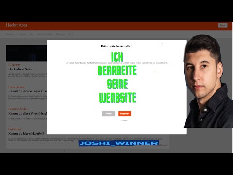 Ich manipuliere Junus Ergins Website(sein Kanal Programmieren lernen)