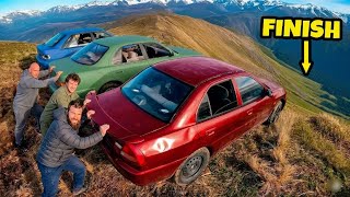 3 Cars Vs Mountain Chose Downhill | Distraction 