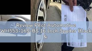 Review Pilot Automotive WH553-16S-BS 16 Inch Spyder Black & Silver Hubcap Wheel Covers For Cars - Se