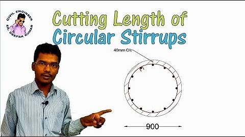 Cutting Length of Circular Stirrups || Stirrups Lengths Calculation ||