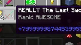 I killed the Ender Dragon to get the Notch Sword