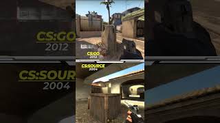 How Mirage Changed in Counter-Strike Part 7 #cs #csgo #gaming #evolution #comparison #retrogaming