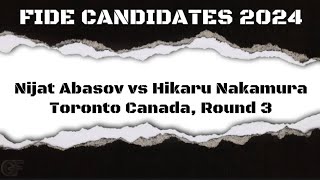 Nijat Abasov vs Hikaru Nakamura ♡ Fide Candidates 2024