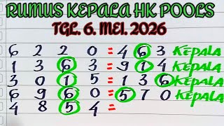PREDIKSI HK 6 MEI 2026 | HONGKONG POOLS MALAM INI | RUMUS KEPALA EKOR JITU