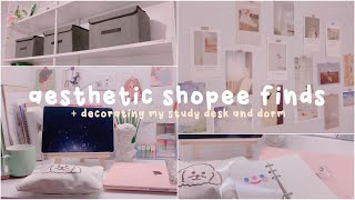 Aesthetic Shopee Finds + Decorating my study desk and dorm screenshot 5
