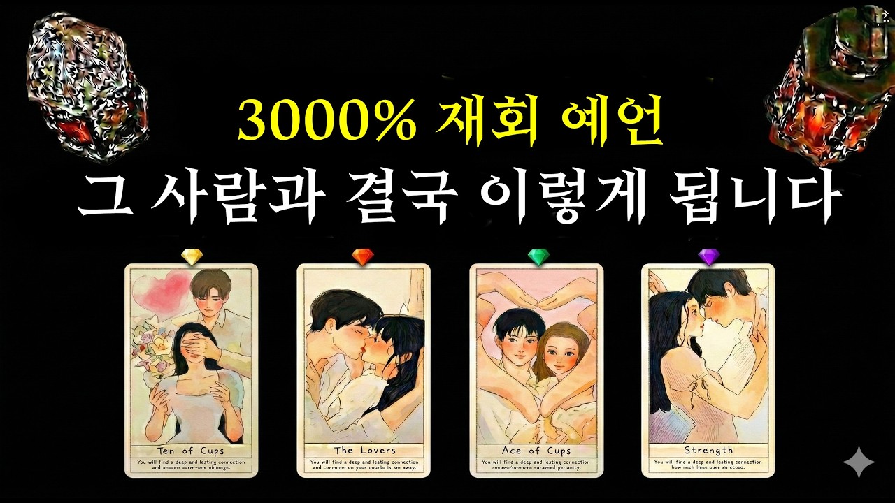 [타로]🎯재회 신내림 적중 리딩 👀그 사람과 나의 결론🌈 상대방 속마음•연락운•재회운•두사람 궁합🔮(feat. 신들린 듯 다맞춤 💥 후기 폭발)
