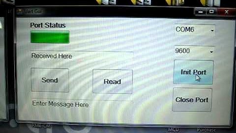 visual c++ and serial port for embedded uart