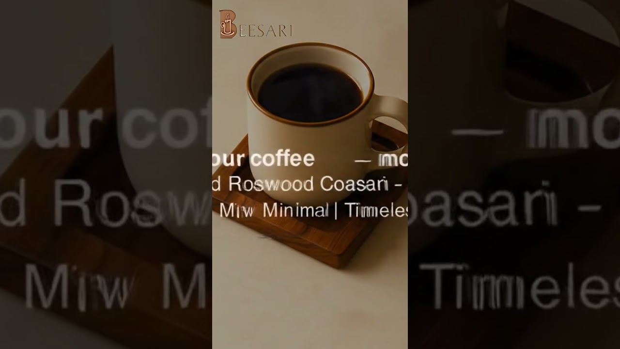 Modern Style Wooden Cup Coasters | Handmade Elegance for Your Home Decor – Beesari Originals