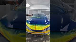 INSANE Blue Paint Transformation 🔥 Before & After | Toronto Body Shop