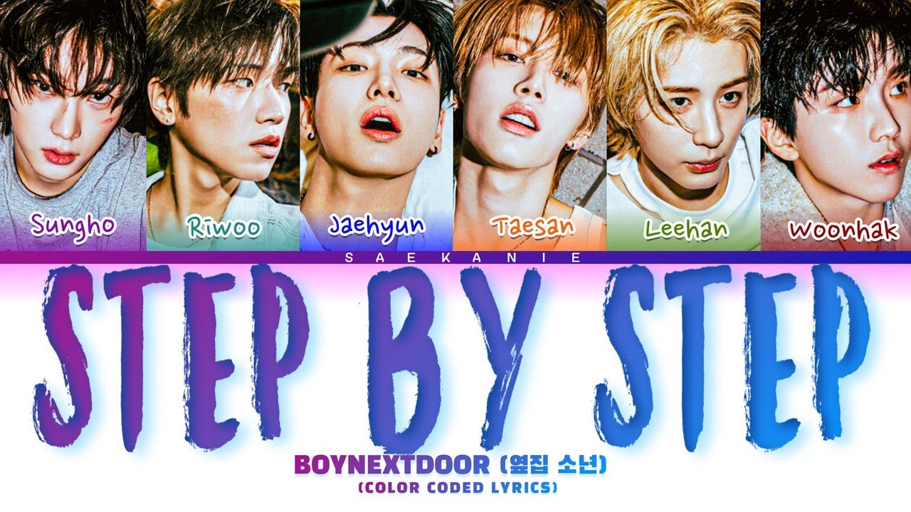 BOYNEXTDOOR (보이넥스트도어) 'Step By Step' (Color Coded Lyrics)