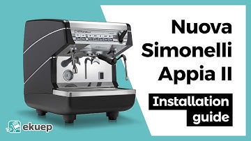 Step by step for the easiest installation for Nuova Simonelli Appia II 1-group espresso machine.