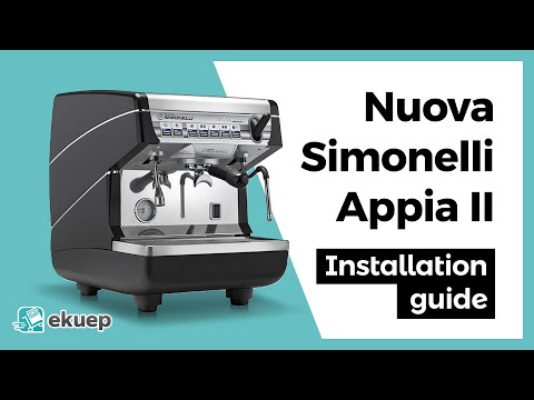 Step by step for the easiest installation for Nuova Simonelli Appia II 1-group espresso machine.