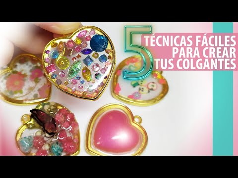 Watch me resin. 5 ideas with resin epoxy or uv. Resin tutorial for beginners. Easy. Flowers & strass