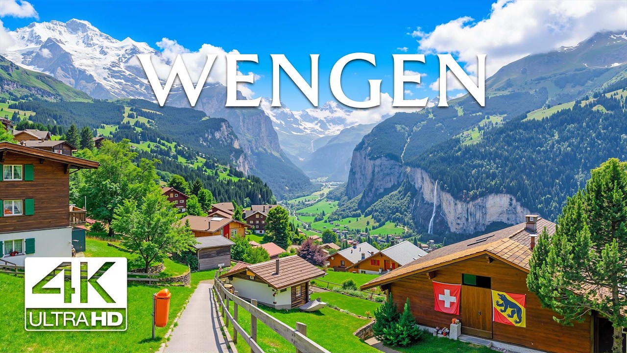 Wengen 4K | Timeless Alpine Wonder – Mountain Silence, Green Slopes & Quiet Villages