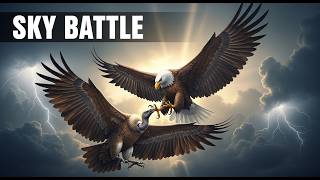 Eagle vs Vulture – Sky Battle for Survival 🦅⚔️ | Roar & Wings