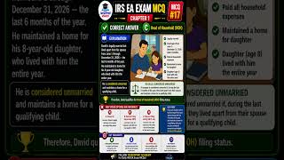 17 MCQ IRS Enrolled Agent EA Exam Part 1 (2026-27) | Individuals