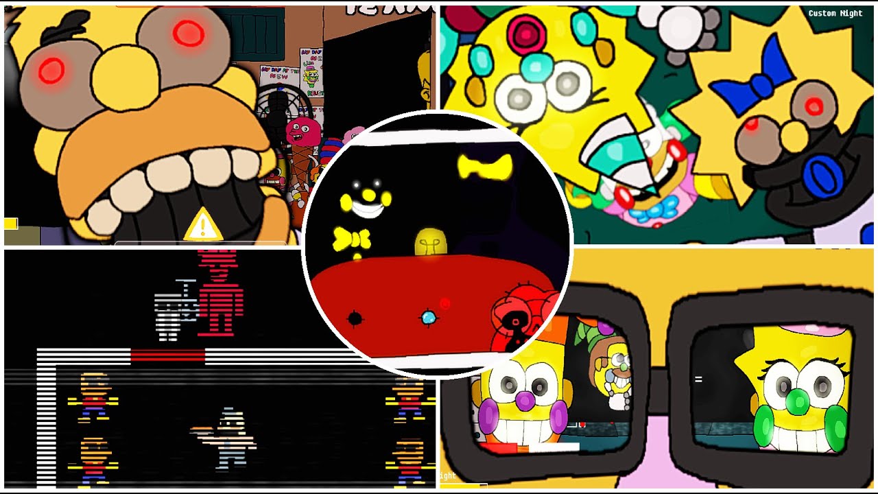 🍔Fun Times at Homer's 2: All Jumpscares + Extras, Minigames, and Cutscenes (FNaF Simpsons Parody)🍔