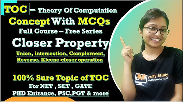 Closer Property of Language -Union,Intersection,Complement,Reverse operation of Language -TOC Day 5