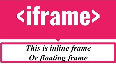Iframe html | HSC IT PRACTICAL | iframe html5 | iframe tag in html| inline frame html