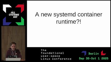 A new systemd container runtime?!