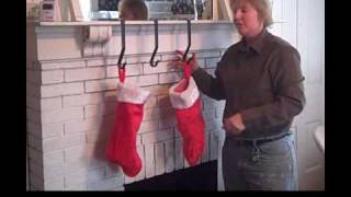 Handmade Iron Christmas Stocking Hangers