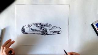 Speed Draw - 90's Ford GT90 Concept