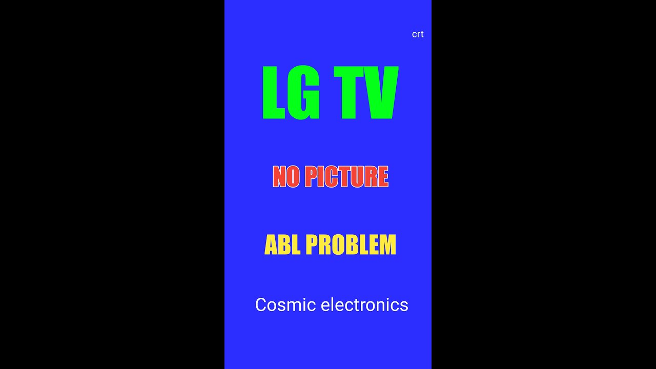Lg tv no picture | Lg tv abl problem 