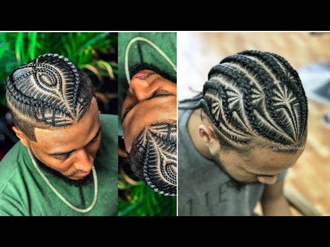 best-most-popular-male-braids/-hairstyles--man-bun-compilation
