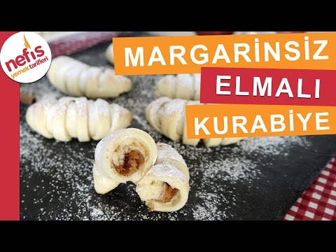 Margarinsiz Yumuşacık Elmalı Kurabiye Tarifi - Kurabiye Tarifleri - Nefis Yemek Tarifleri