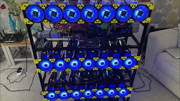 ETH / Ethereum Crypto GPU Mining Rig - 24 x Nvidia RTX3070 - 1.5GH/S on HIVEOS