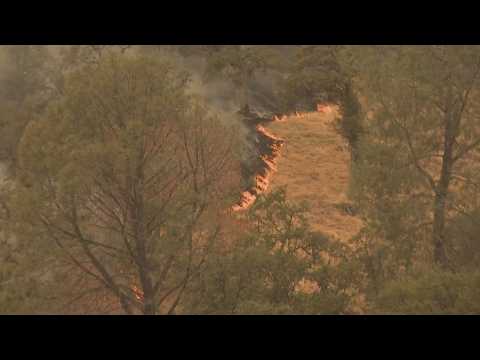 Video Gann Fire burns nearly 6,500 acres in Calaveras County