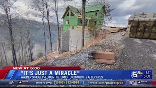 Walden's Ridge president returns after fires