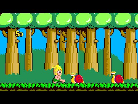 Wonder Boy Longplay (Arcade) [QHD] [All Dolls & Letters]