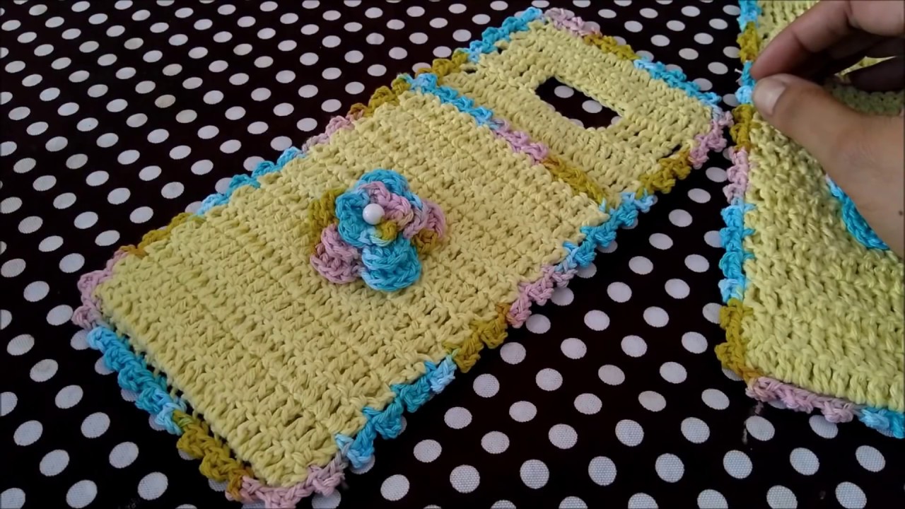 Porta Celular ***Para Carregar  #Juh Crochê