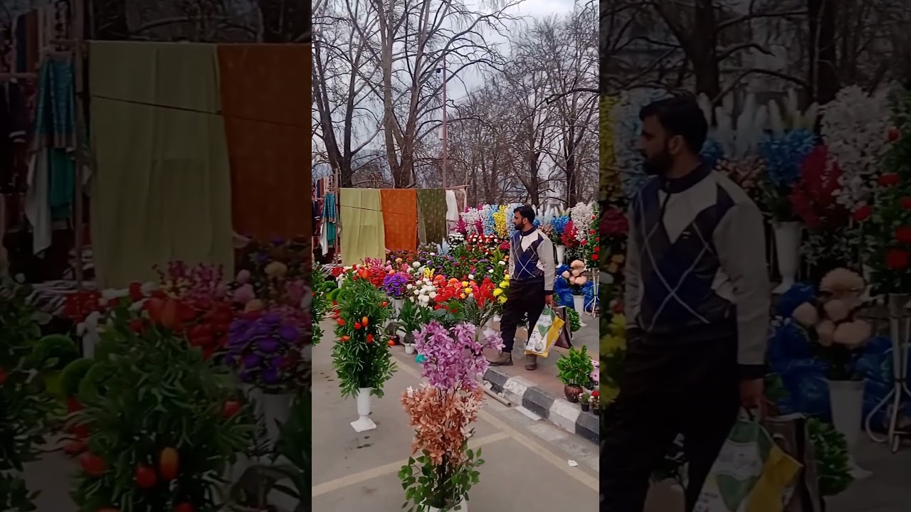 Beautiful View of Sunday Market ,Srinagar , Kashmir.