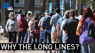 Why the Long Lines in LA on Super Tuesday? | NewsConference | NBCLA